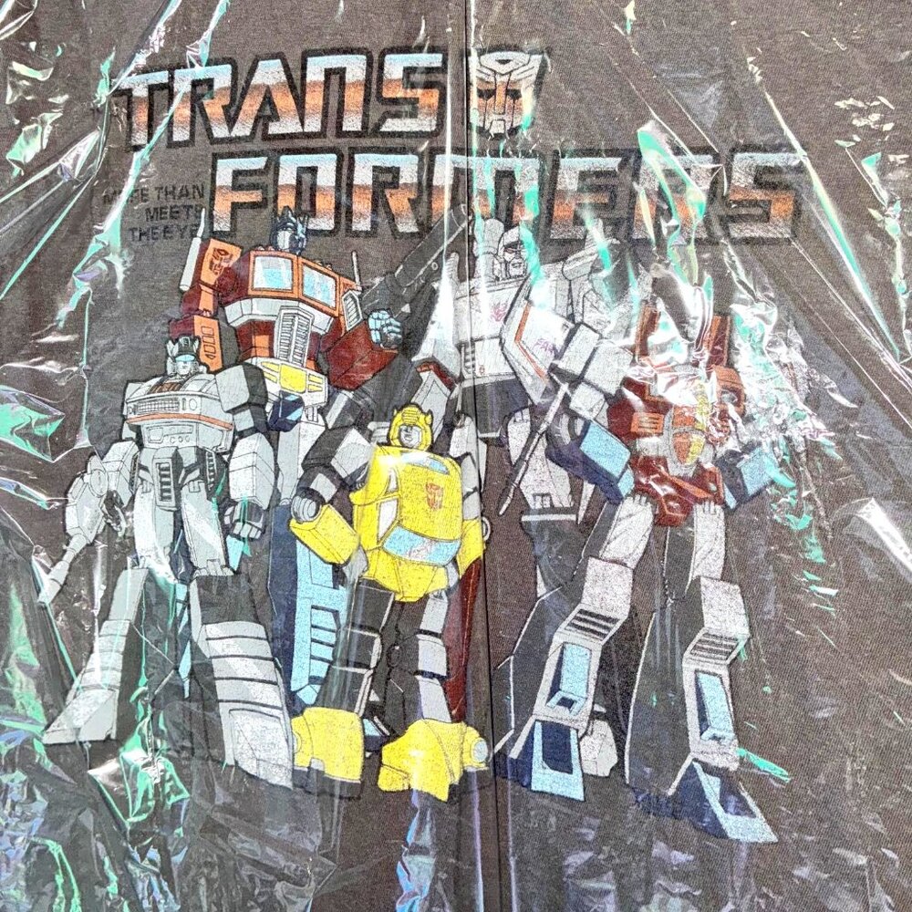 VTG Hasbro Transformers More Than Meets The Eye group of giant robots on grey